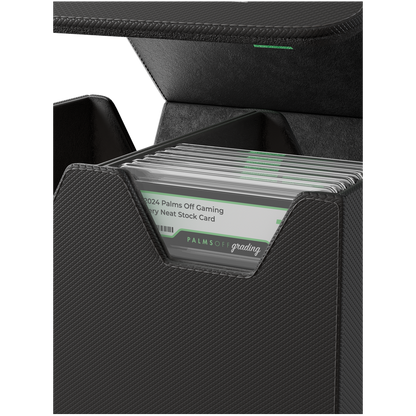 Collector’s Series Medium Graded Card Storage Case black for PSA and BGS slabs