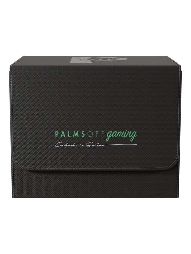 Palms Off Gaming medium black slab case with velvet interior