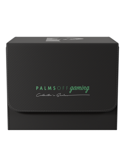 Palms Off Gaming medium black slab case with velvet interior
