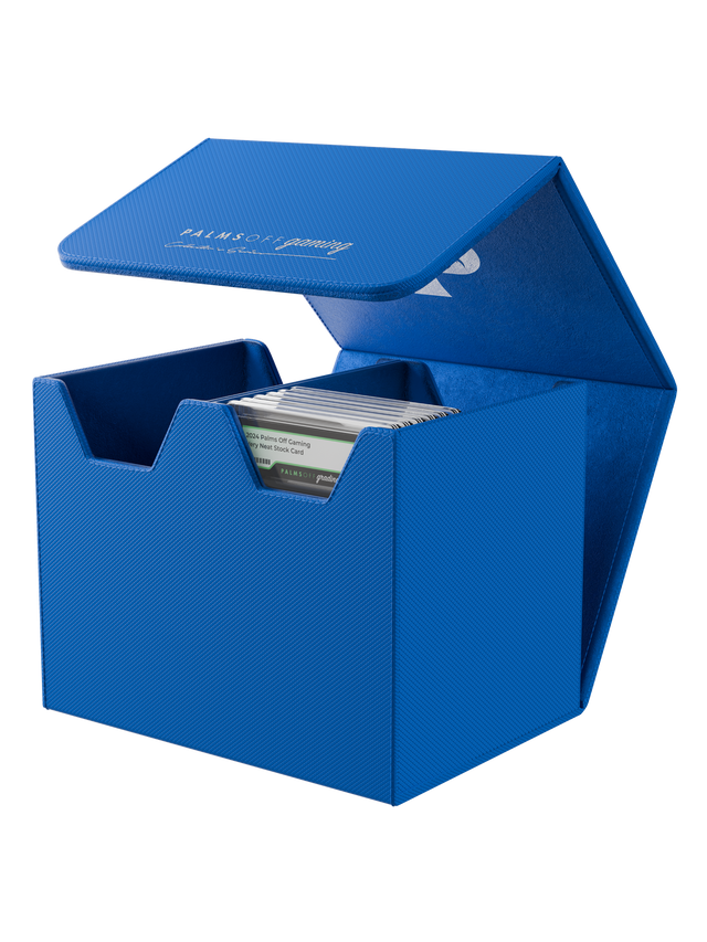 blue medium graded card storage case holding up to 40 PSA cards