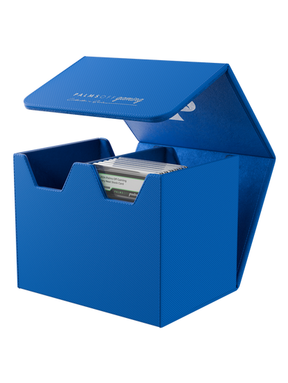 blue medium graded card storage case holding up to 40 PSA cards