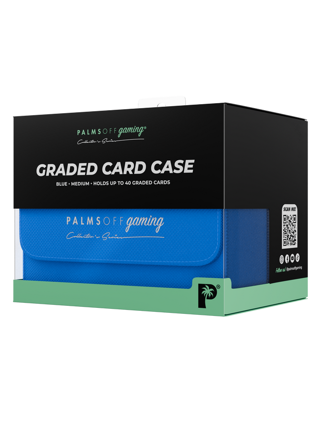 Palms Off Gaming blue Medium Graded Card Case