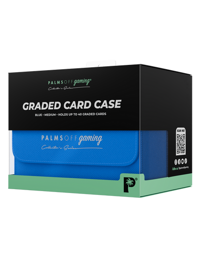 Palms Off Gaming blue Medium Graded Card Case