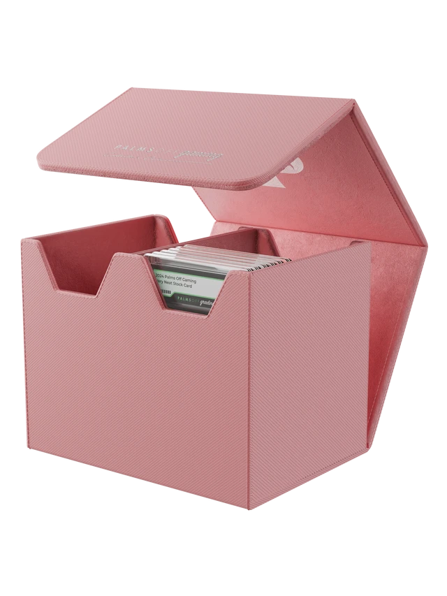pink medium graded card storage case holding up to 40 PSA cards
