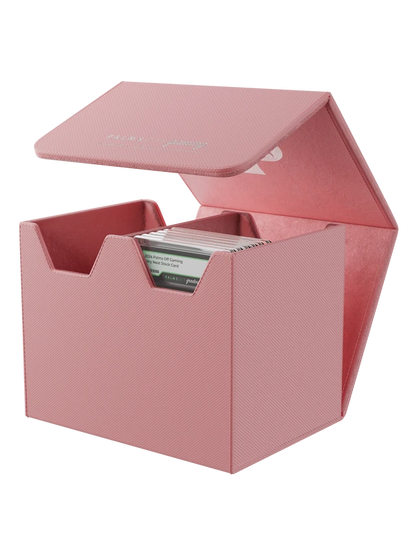 pink medium graded card storage case holding up to 40 PSA cards