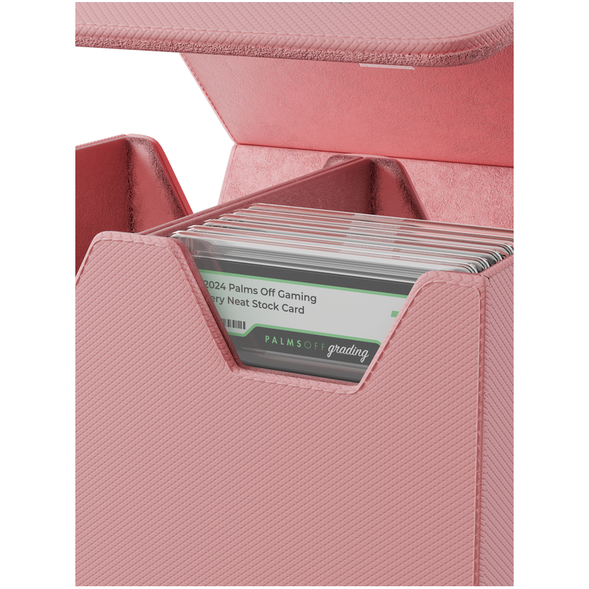 Collector’s Series Medium Graded Card Storage Case pink for PSA and BGS slabs