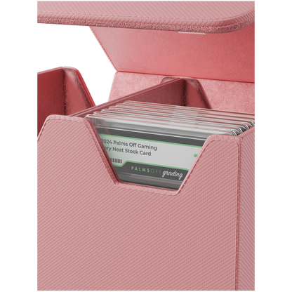 Collector’s Series Medium Graded Card Storage Case pink for PSA and BGS slabs