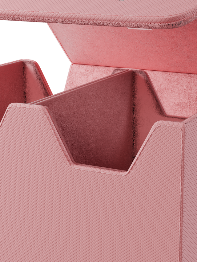 Palms Off Gaming medium pink slab case with velvet interior