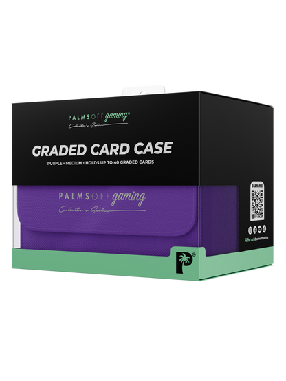 purple graded card case for Pokémon MTG and collectable cards