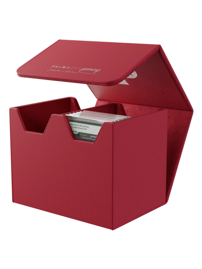 Red graded card case for Pokémon MTG and collectable cards