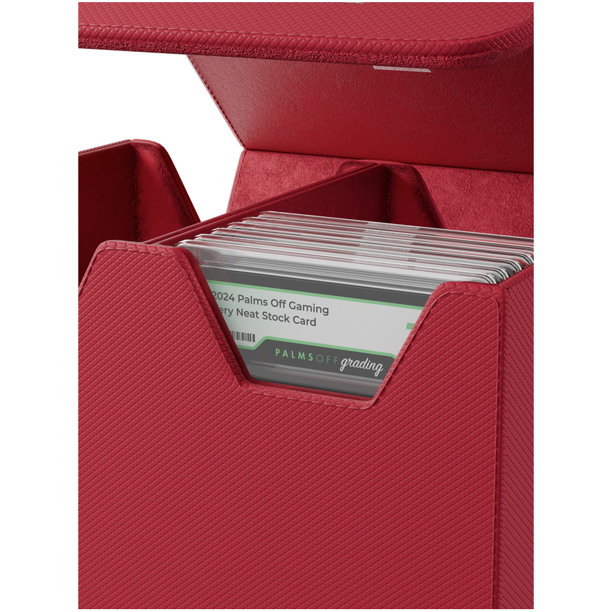 Collector’s Series Large Graded Card Storage Case Red for PSA and BGS slabs