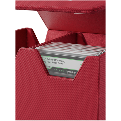 Collector’s Series Large Graded Card Storage Case Red for PSA and BGS slabs