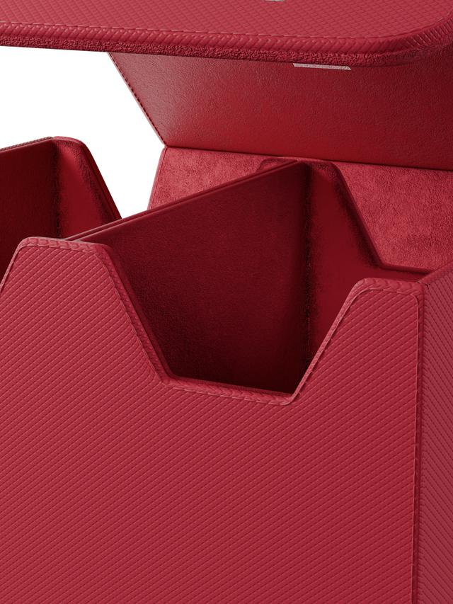 Palms Off Gaming Large red slab case with velvet interior