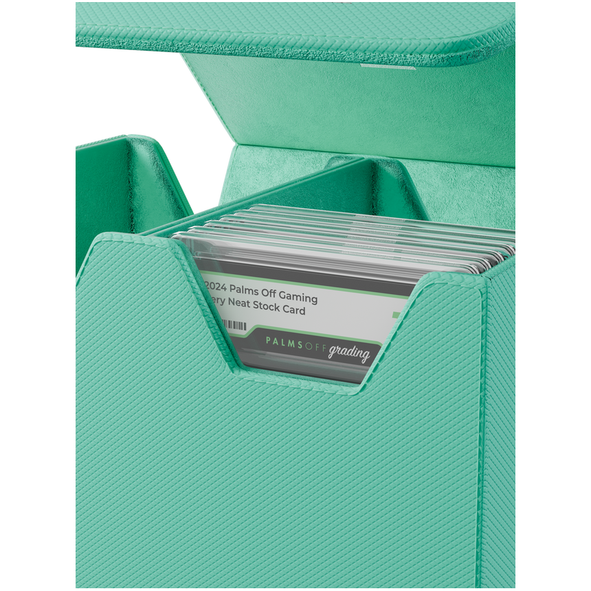 Collector’s Series Medium Graded Card Storage Case turquoise for PSA and BGS slabs