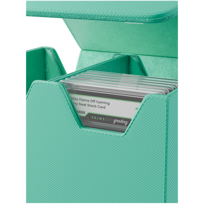 Collector’s Series Medium Graded Card Storage Case turquoise for PSA and BGS slabs