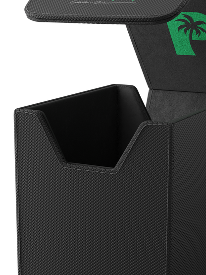 Palms Off Gaming small Black slab case with velvet interior