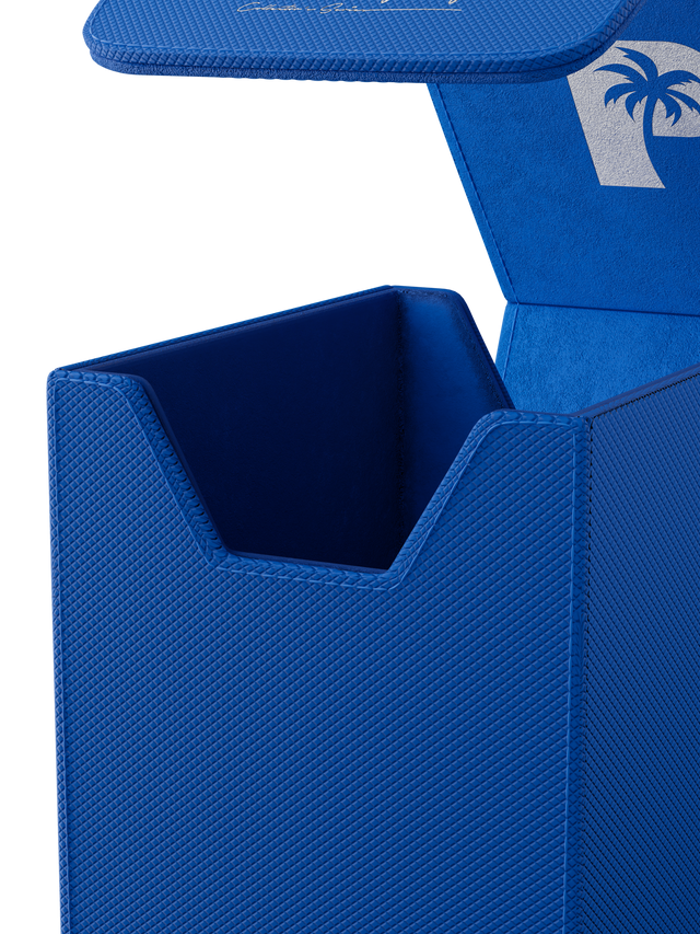 Palms Off Gaming small Blue slab case with velvet interior