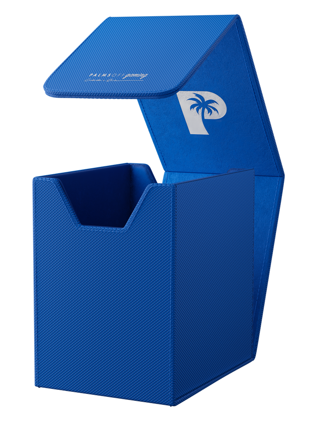 Blue small graded card storage case holding up to 40 PSA cards