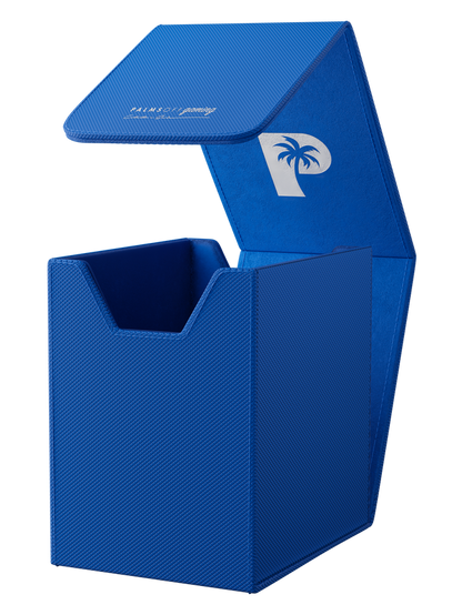 Blue small graded card storage case holding up to 40 PSA cards