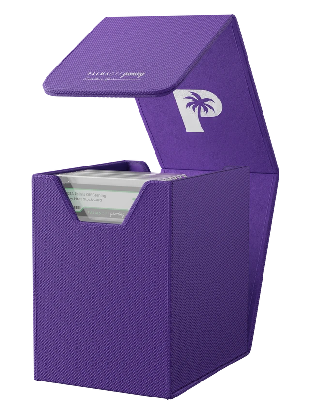 Palms Off Gaming purple small Graded Card Case