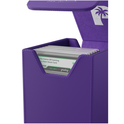 Collector’s Series small Graded Card Storage Case purple for PSA and BGS slabs