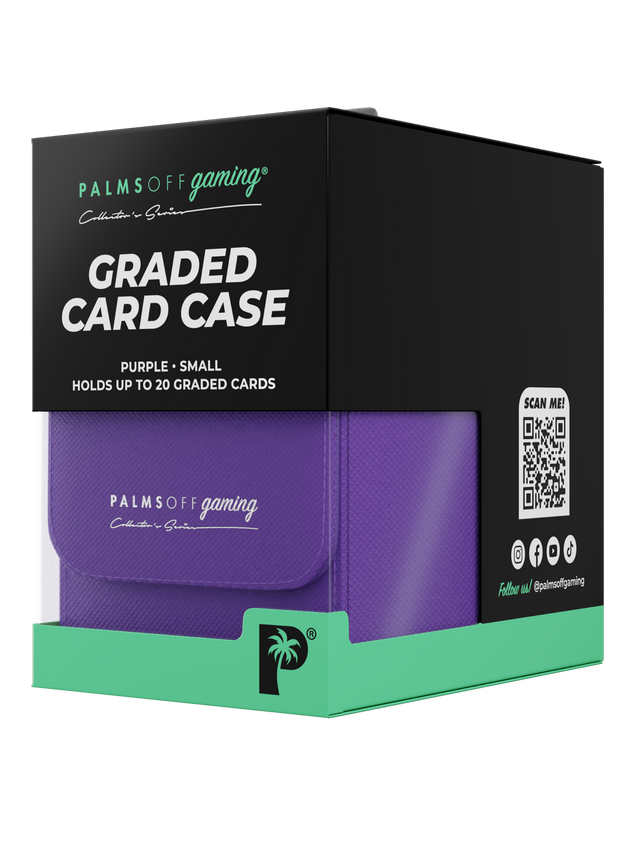 purple graded card case for Pokémon MTG and collectable cards
