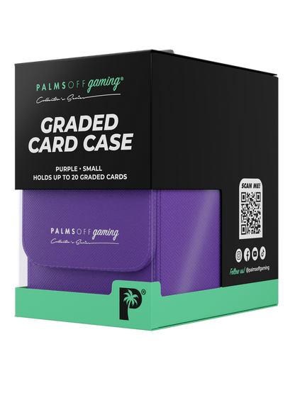 purple graded card case for Pokémon MTG and collectable cards