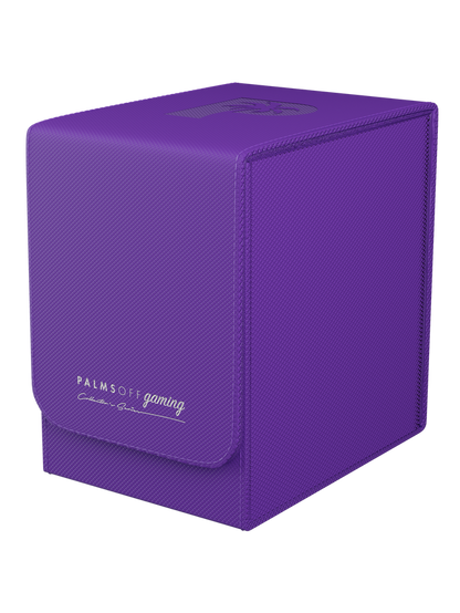 purple small graded card storage case holding up to 40 PSA cards