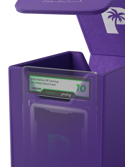 Collector’s Series small Graded Card Storage Case purple for PSA and BGS slabs