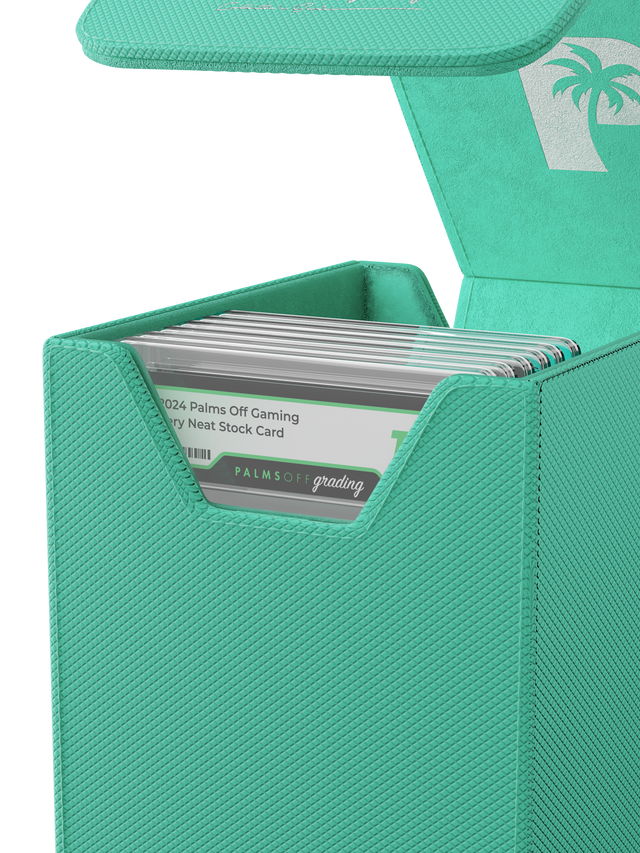 Palms Off Gaming Turquoise small Graded Card Case