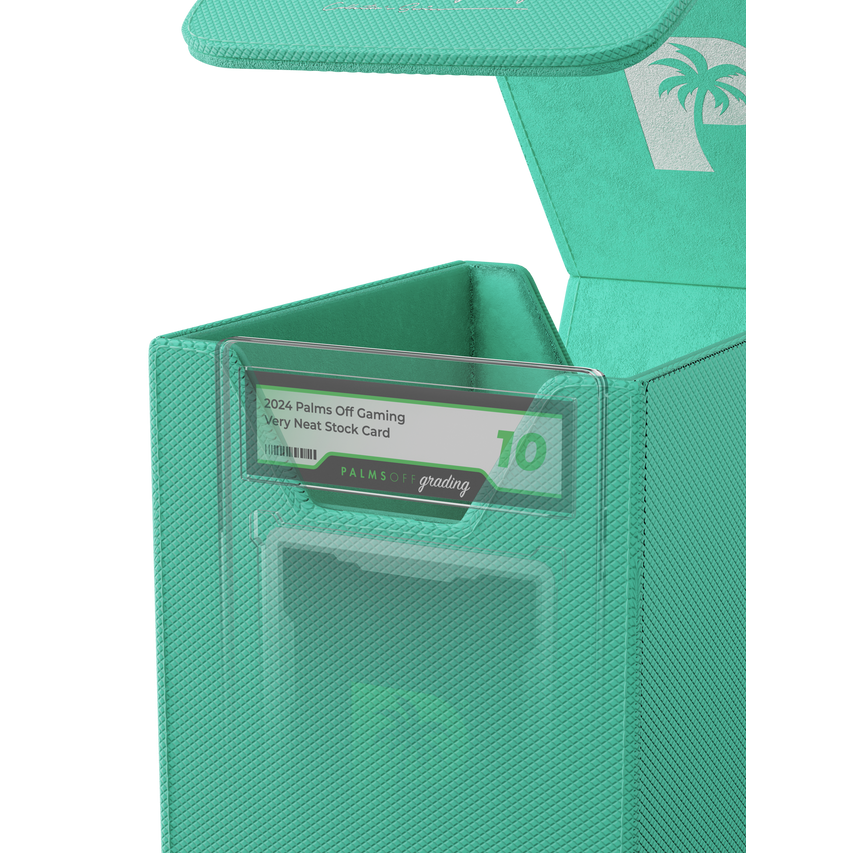 Palms Off Gaming Turquoise small Graded Card Case