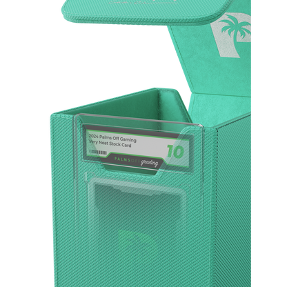 Palms Off Gaming Turquoise small Graded Card Case