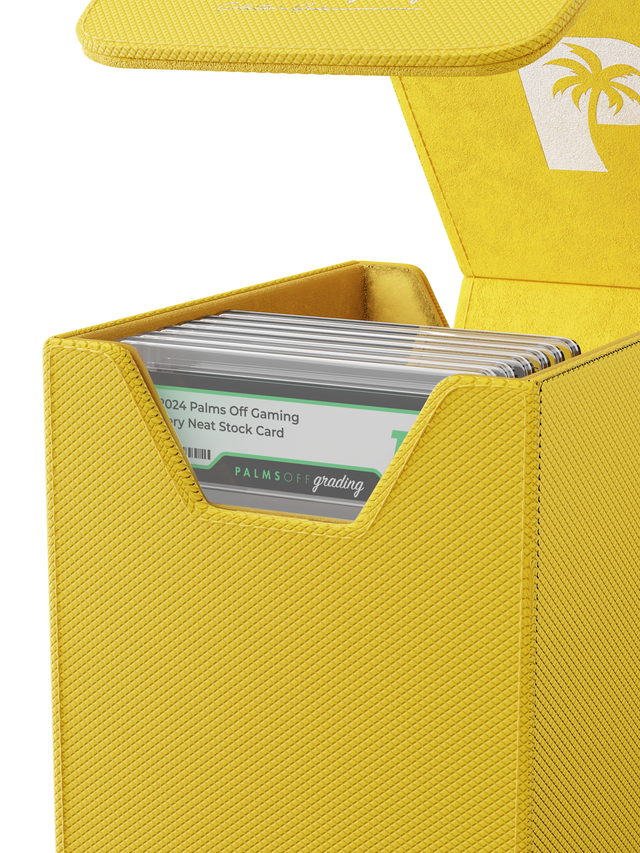 Palms Off Gaming Yellow small Graded Card Case