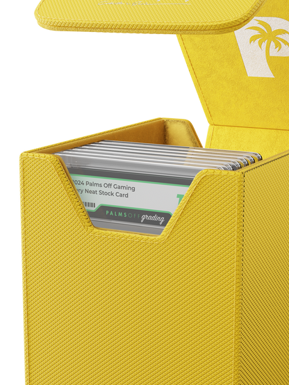 Palms Off Gaming Yellow small Graded Card Case