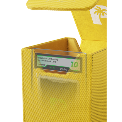 Palms Off Gaming Yellow small Graded Card Case