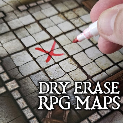 Cells & Shrines marker-safe battle map page