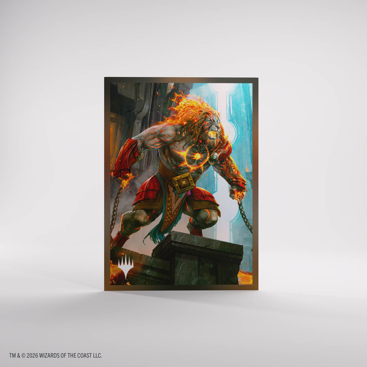 MTG Reality Fracture Premium Art Sleeves - Ajani Path of Vengeance single sleeve artwork