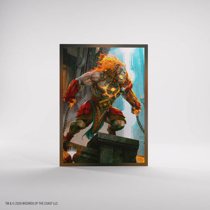 MTG Reality Fracture Premium Art Sleeves - Ajani Path of Vengeance single sleeve artwork