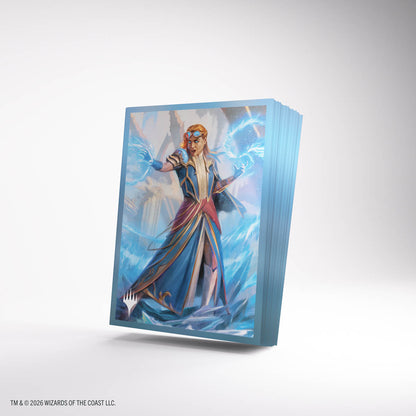MTG Reality Fracture Premium Art Sleeves - Chandra Chill of Compliance stacked sleeve artwork