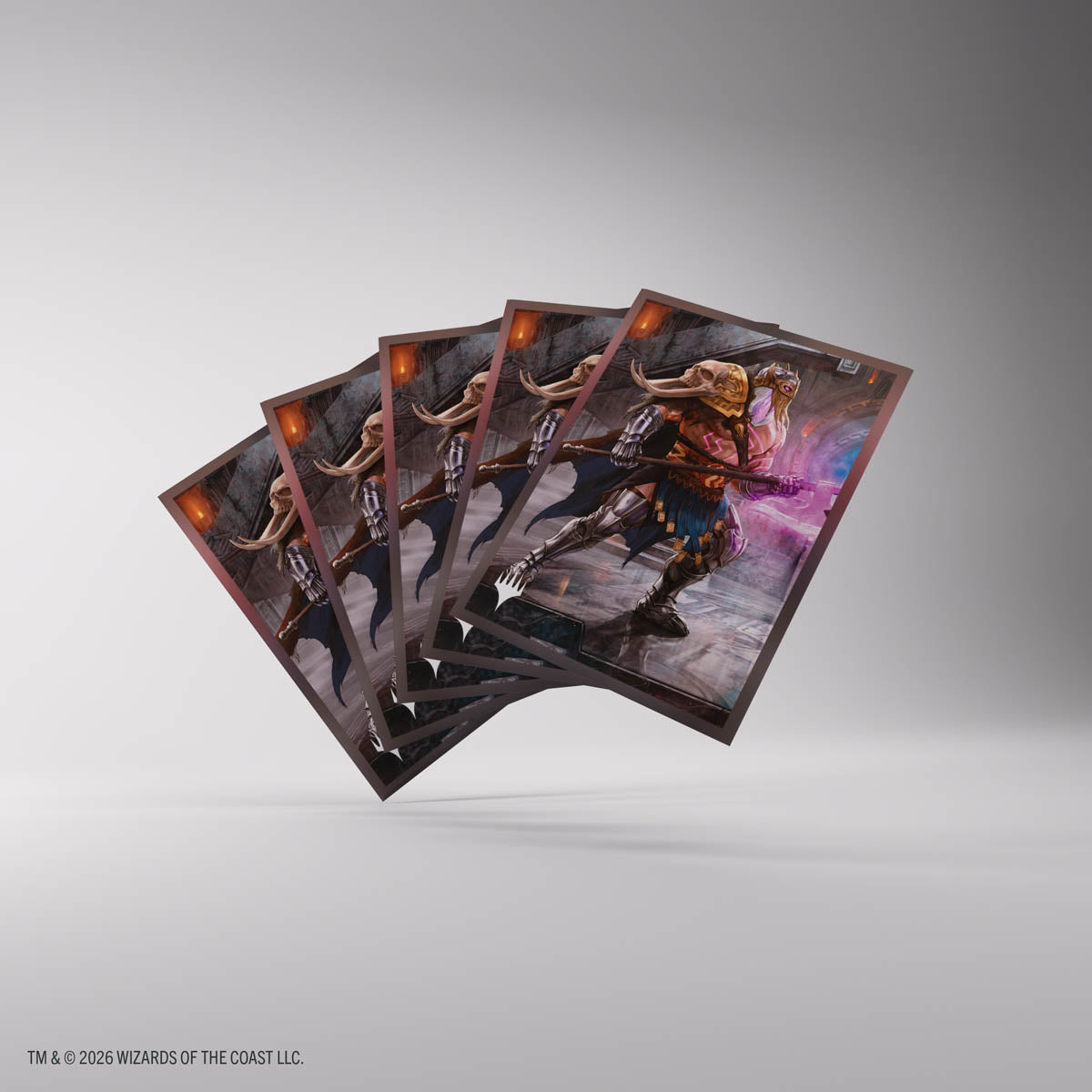 MTG Reality Fracture Premium Art Sleeves - Garruk of the Veil fanned sleeves