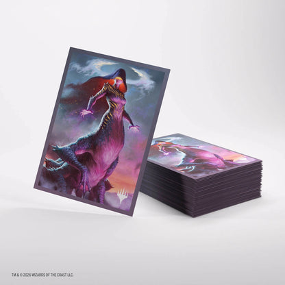 MTG Lorwyn Eclipsed Premium Art Sleeves - Moonshadow sleeve and stack of sleeves