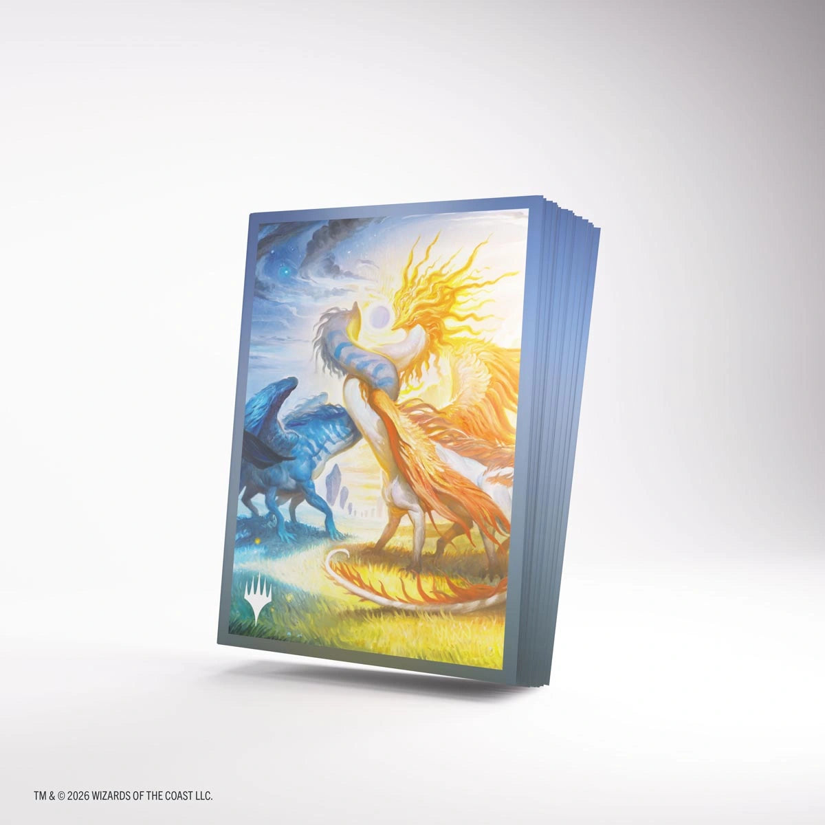 MTG Lorwyn Eclipsed Premium Art Sleeves - Celestial Reunion stacked sleeve artwork