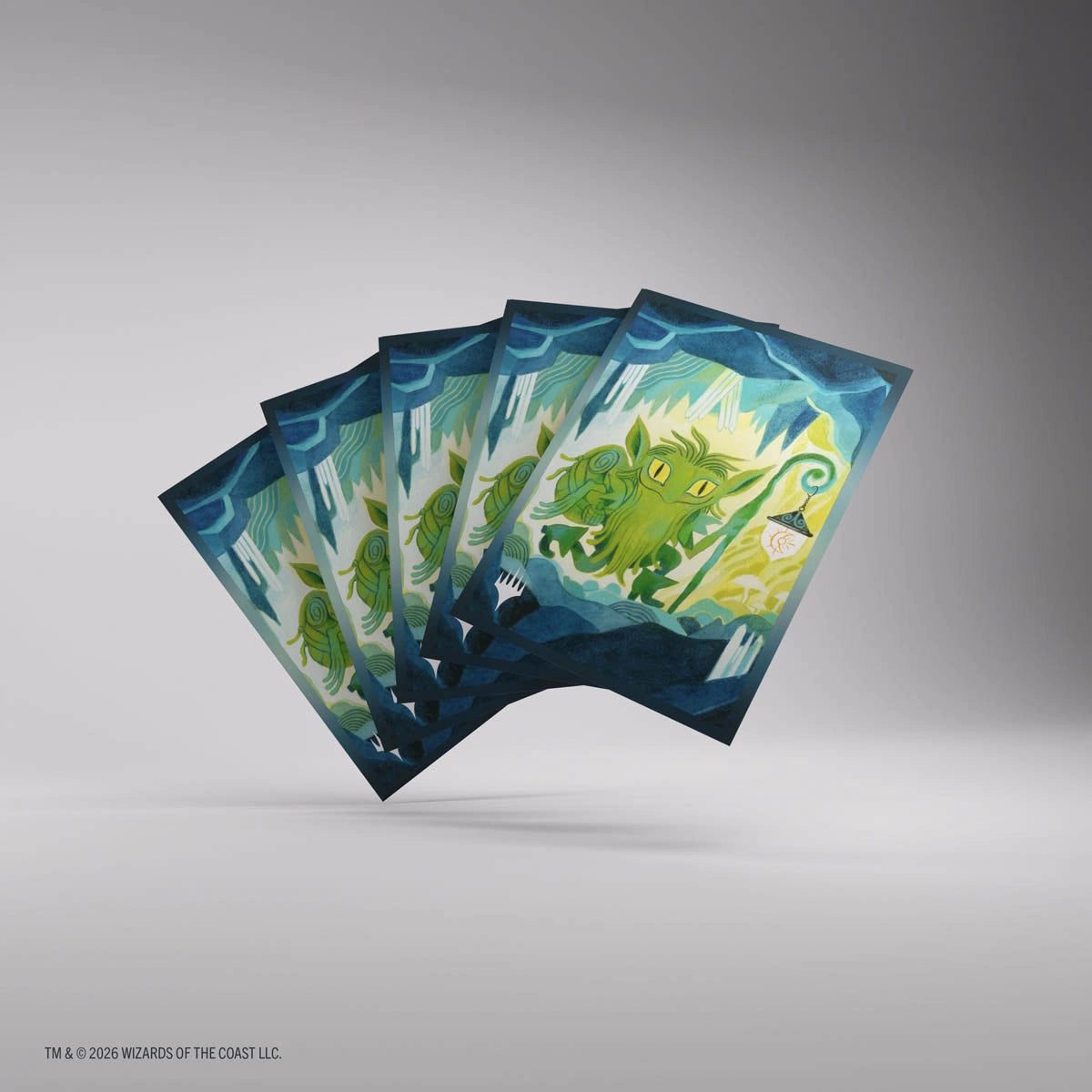 MTG Lorwyn Eclipsed Premium Art Sleeves - Mutable Explorer fanned sleeves