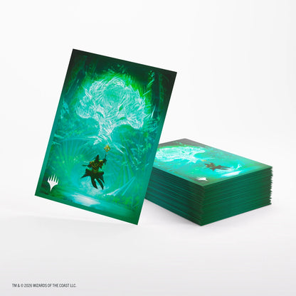 Gamegenic Magic The Gathering Secrets of Strixhaven Premium Art Sleeves - Forest (66 x 92 mm) (105 Sleeves Per Pack)