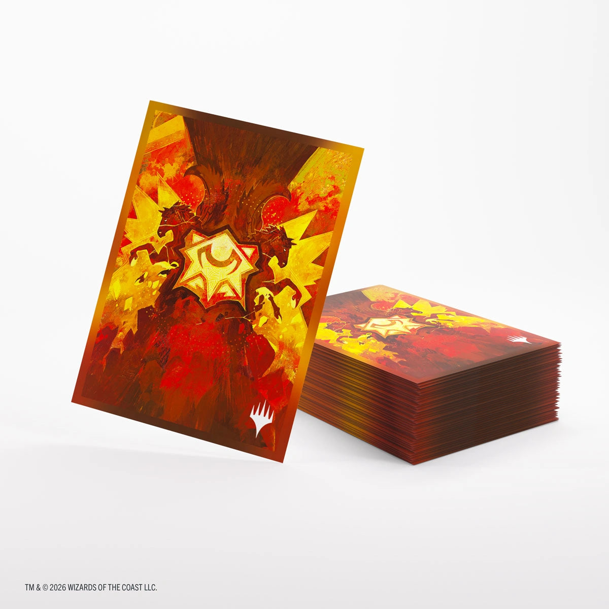 Gamegenic Magic The Gathering Secrets of Strixhaven Premium Art Sleeves - Lorehold (66 x 92 mm) (105 Sleeves Per Pack)