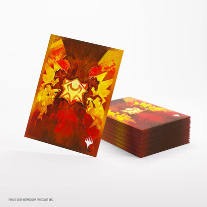 Gamegenic Magic The Gathering Secrets of Strixhaven Premium Art Sleeves - Lorehold (66 x 92 mm) (105 Sleeves Per Pack)