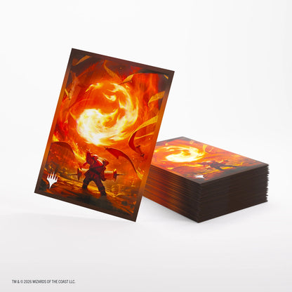 Gamegenic Magic The Gathering Secrets of Strixhaven Premium Art Sleeves - Mountain (66 x 92 mm) (105 Sleeves Per Pack)