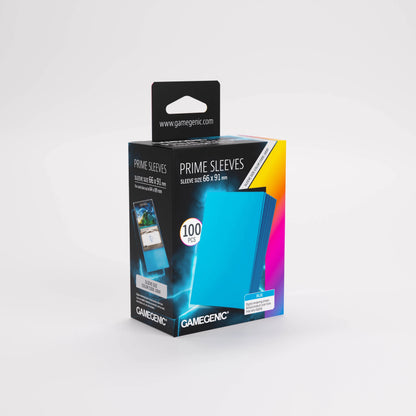 Gamegenic Prime Blue Card Sleeves 100 sleeve pack with clear fronts and matte backs