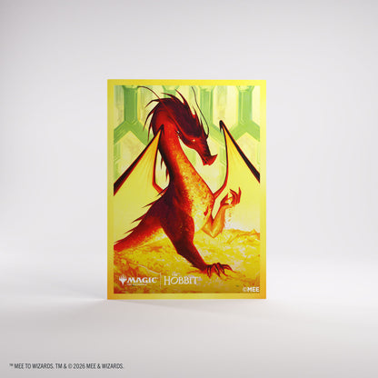 Smaug the Golden MTG The Hobbit Premium Art Sleeves - front sleeve artwork