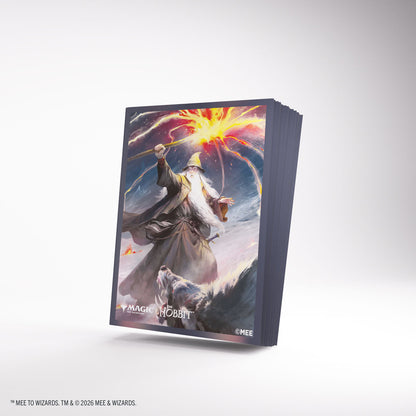 Gandalf - Shadow's Foe MTG The Hobbit Premium Art Sleeves - angled sleeve stack